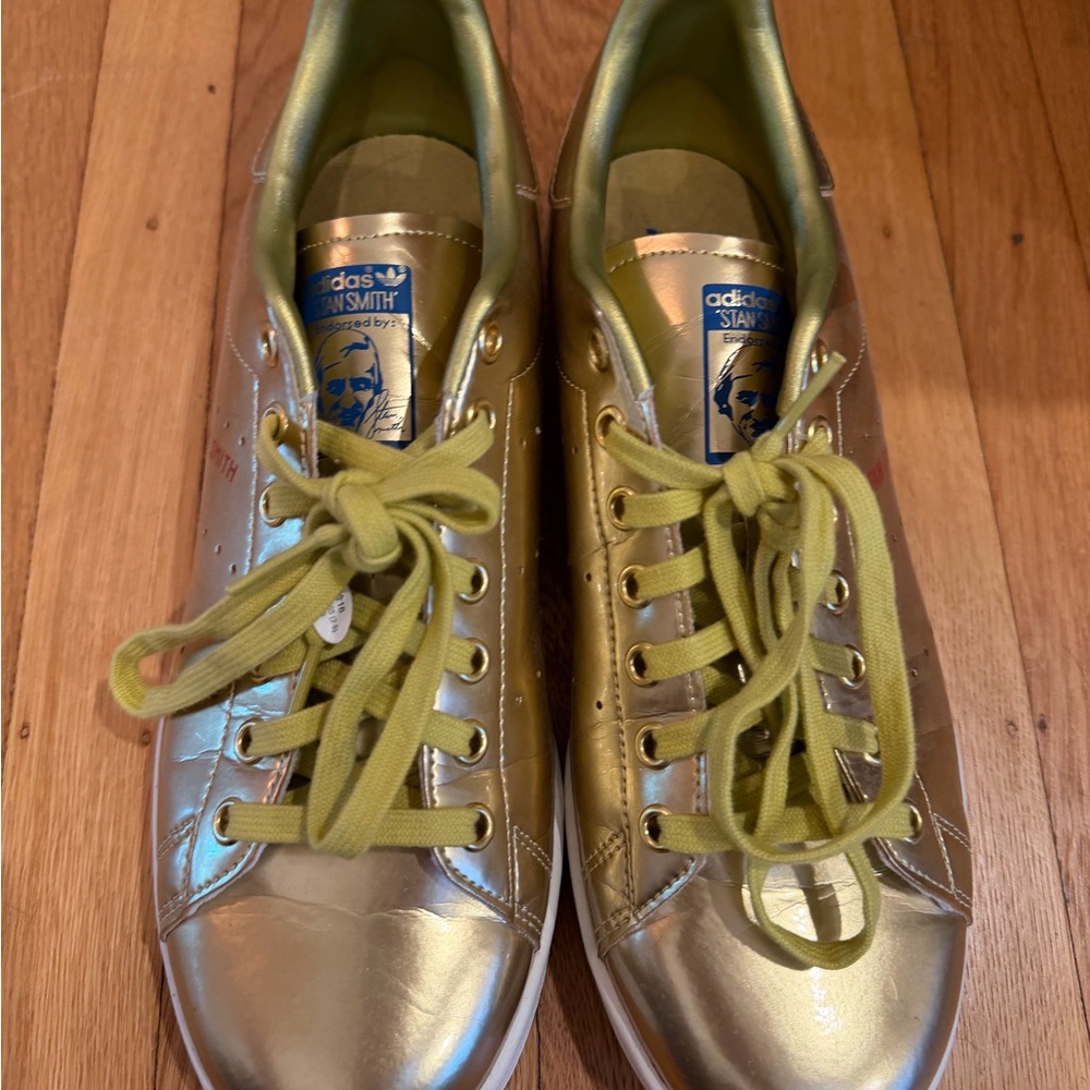 Adidas Stan Smith Gold Sneakers